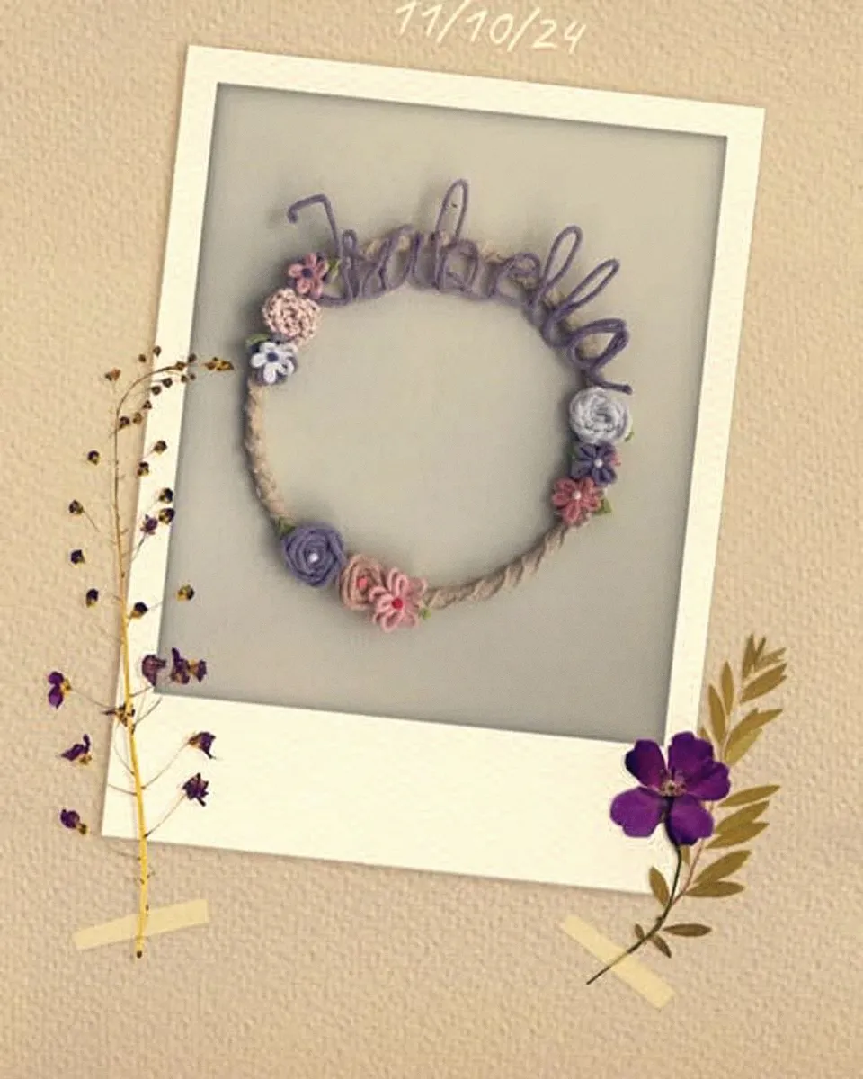 Aro decorativo con nombre