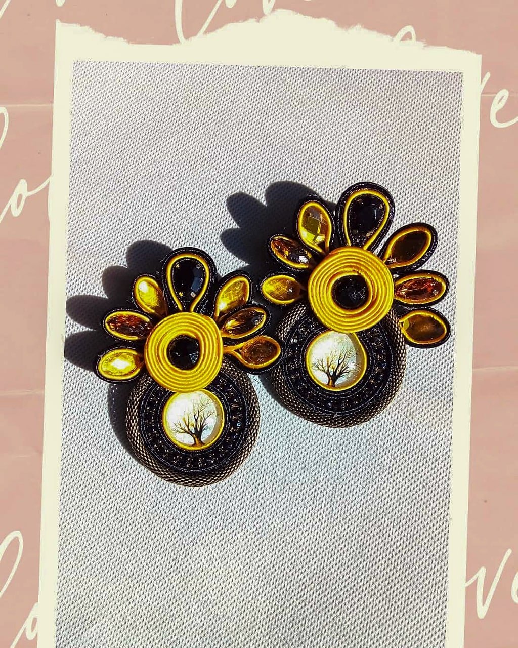 Aros soutache tonos otoño